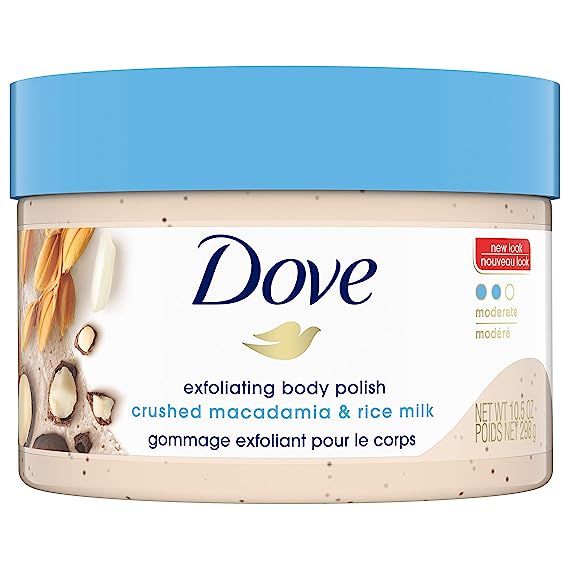 Dove Exfoliating Body Polish Body Scrub To Help Revive Dry, Dull Skin Macadamia & Rice Milk Polis... | Amazon (US)