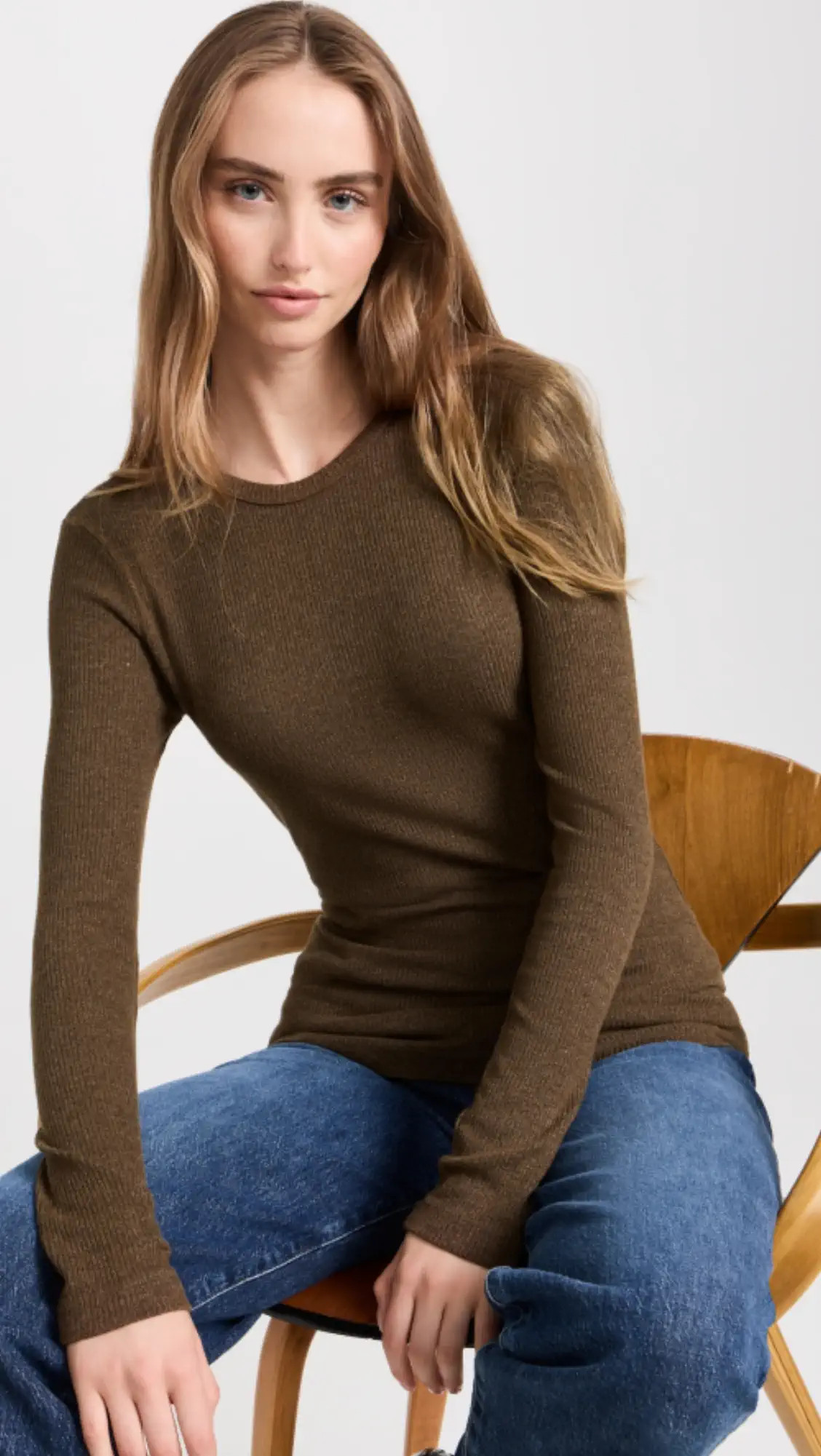 AGOLDE Delphi Slim Long Sleeve Tee | Shopbop | Shopbop