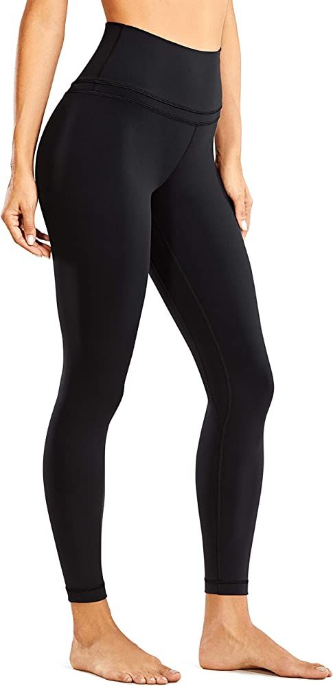 CRZ YOGA Women's Naked Feeling Workout Leggings 25 Inches - 7/8 High Waist Yoga Tight Pants | Amazon (US)