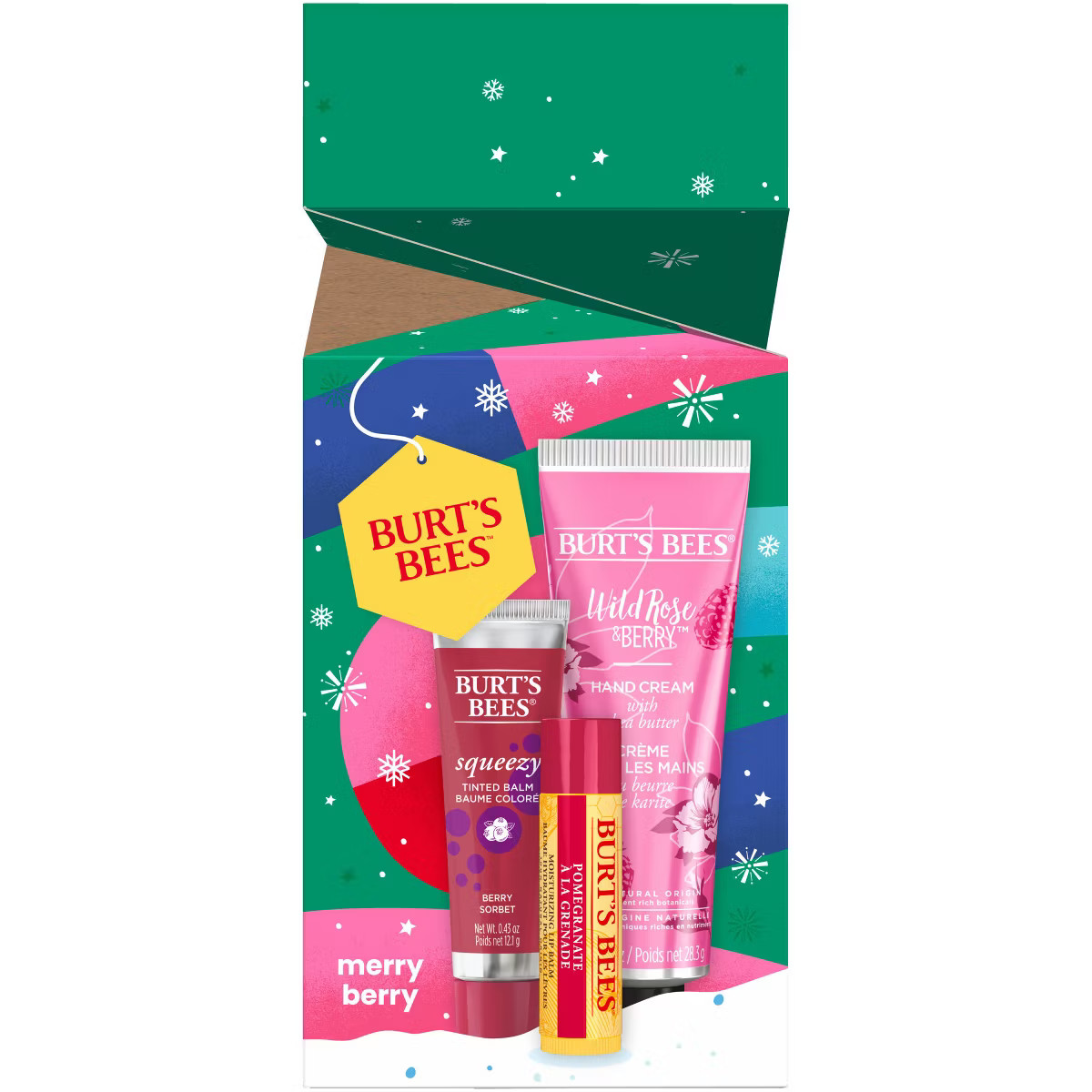 Burt's Bees Holiday Limited Edition Stocking Stuffer Lip Balm Gift Set - Merry Berry - 3pc | Target