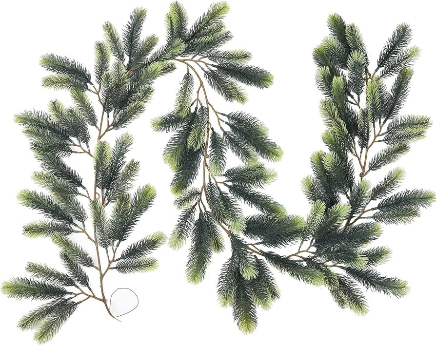 Artiflr 6 Feet Artificial Christmas Pine Garland, Winter Greenery Garland for Holiday Season Mant... | Amazon (US)