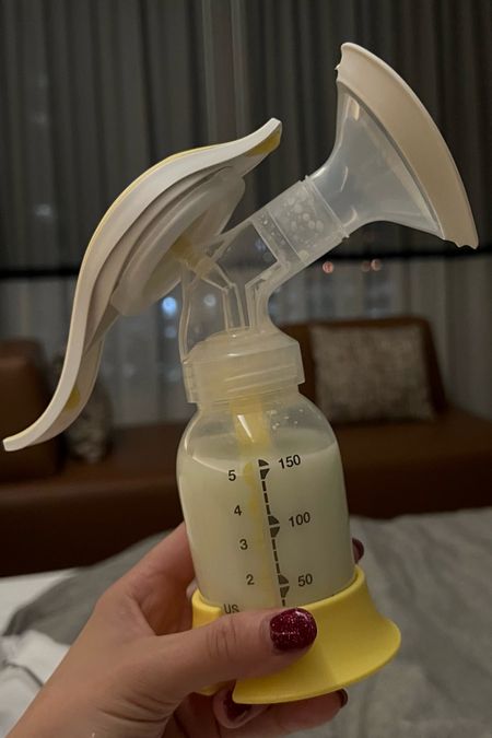 When going single overnight trips, this Medela Harmony hand pump + a milk collector is my new go-to!! It travels so easily, takes up no weight, doesn’t need to be pulled out of my bag b/c of a battery, and is shockingly effective!! 

#LTKbaby #LTKunder100 #LTKbump