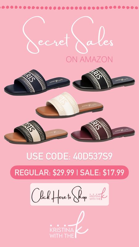 Amazon Secret Sales: Sandal Deals

Reef sandals. Summer sandals. Spring sandals. Paris sandals. Capri flip flops. Slip on sandals. 

#LTKSeasonal #LTKshoecrush #LTKsalealert