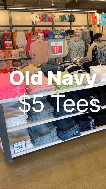 Comment “LINK” to get links sent directly to your messages. These old navy tees are on sale for $5 I like to go up to a medium for a looser fit 💕 
.
#oldnavy #oldnavystyle #oldnavyfinds #basictee #basicstyle #womenstees #momstyle #womensfashion

#LTKsalealert #LTKunder50 #LTKstyletip