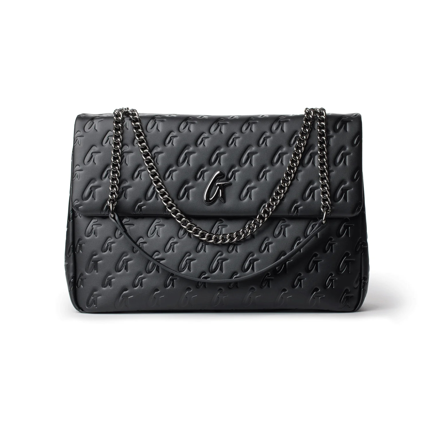 MONOGRAM XL CLASSIC FLAP BAG MATTE BLACK | Glam-Aholic Lifestyle