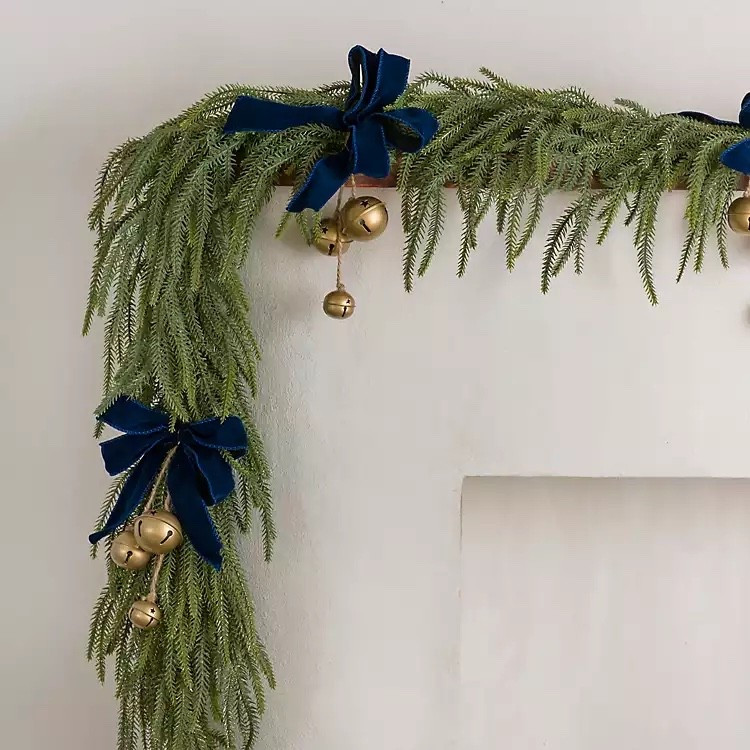 Garland with navy and bells!!! You will want this!!!

#LTKSeasonal #LTKHoliday #LTKHome