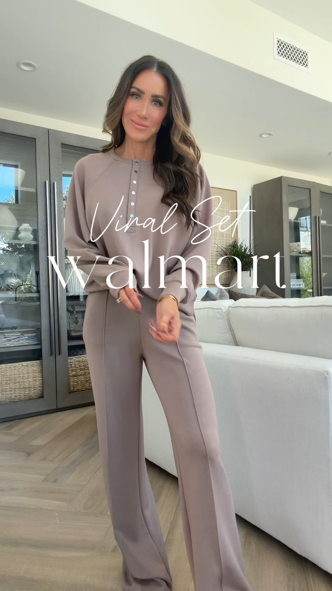 Restocked and on sale!!! My favorite set to wear is on sale for $34…click sizes to see in stock…comes in 4 colors and is the most luxurious feeling fabric and something I find myself wearing weekly. This top is a new design( sz small) so if you already have the pants…it will go with nicely
In the pants I size down to xs 
I’m 5’5” for reference 
@walmartstyle #walmartpartner #walmartstyle 
Perfect casual outfit for the upcoming holiday season…also great to travel in 
Gift ideas for her 


#LTKSeasonal #LTKOver40 #LTKFindsUnder50