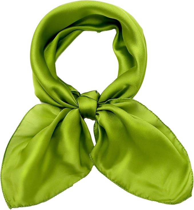 27.5'' Silk Feeling Scarf Medium Square Satin Head Neck Scarf for Women Hair Sleeping at Night | Amazon (US)