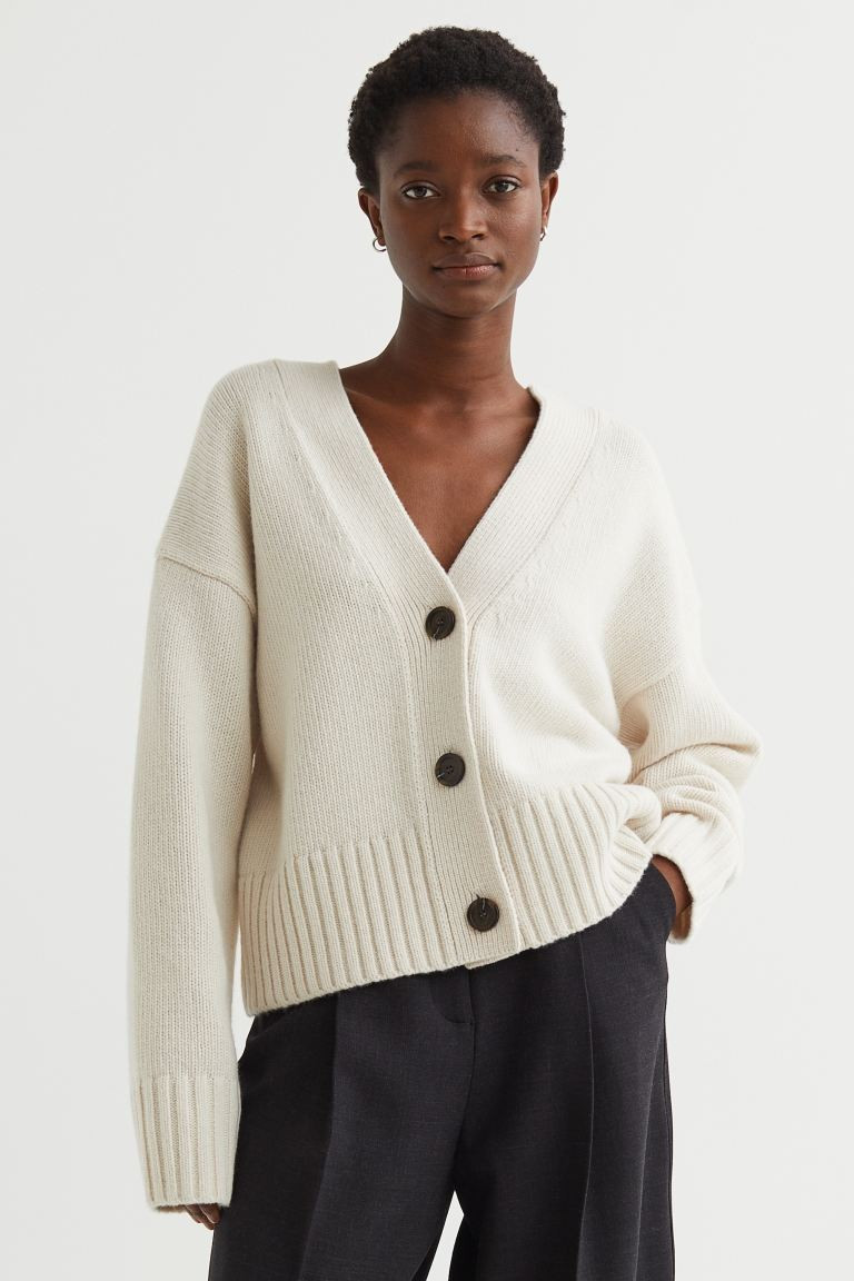 Knitted wool cardigan | H&M (UK, MY, IN, SG, PH, TW, HK)