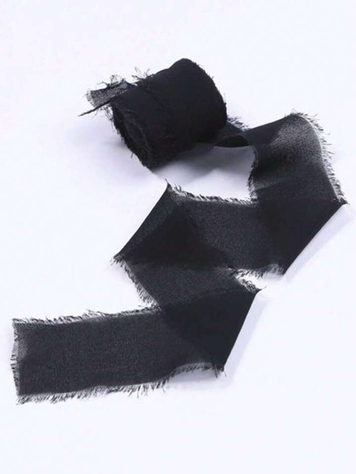 1pc/5pcs Chiffon Edged Ribbon, 6.5m, For Wedding Bouquets, Ins Satin Ribbon Or Fabric Trim, With ... | SHEIN