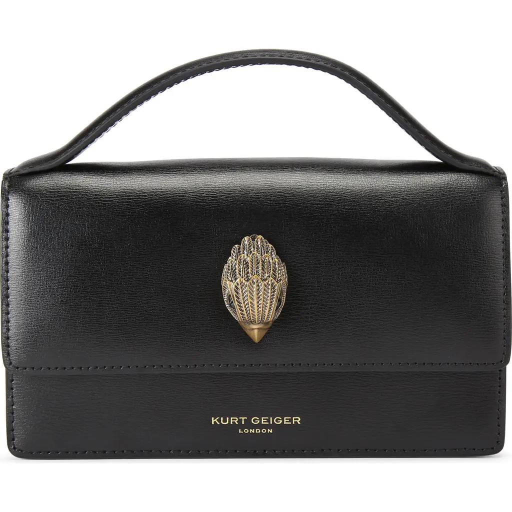 Kurt Geiger London Small Bond Leather Top Handle Bag in Black at Nordstrom Rack | Nordstrom Rack