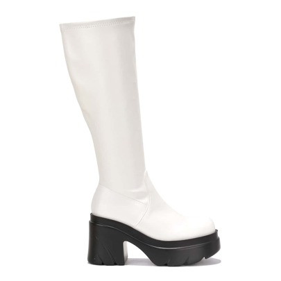 Pipeline Purple Round Toe Platform Lug Boots | SHEIN