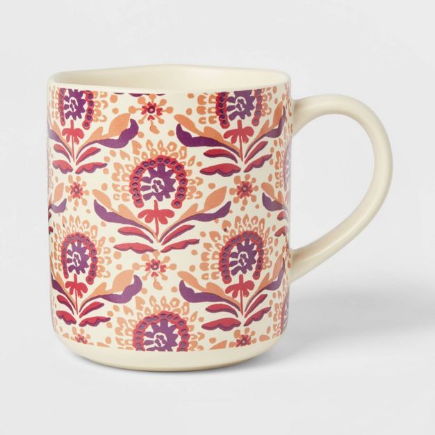 16oz Stoneware Plum Crumble Print Mug - Opalhouse™ | Target