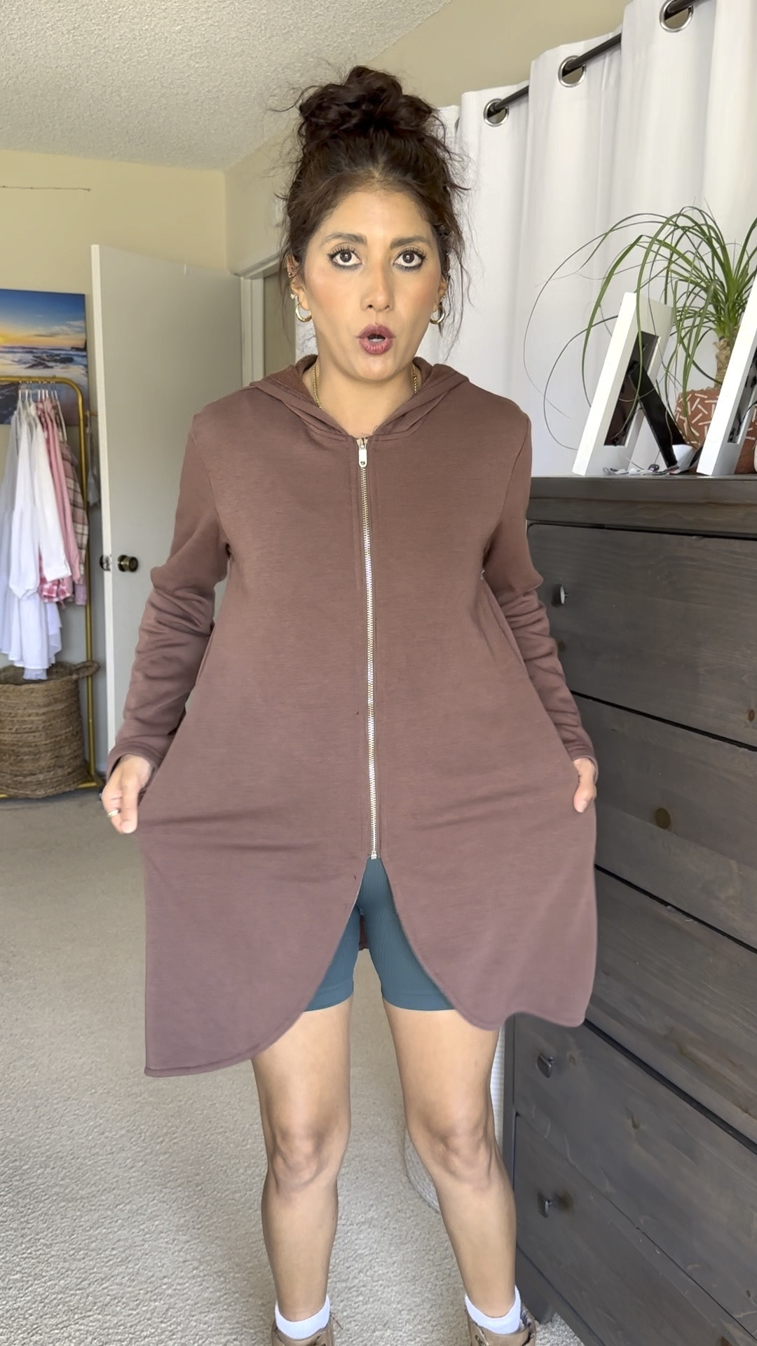 This zip-up hoodie tunic sweatshirt is an everyday essential! So cozy, comfortable, and versatile—perfect for lounging, running errands, or layering on chilly days. I can totally see myself living in this all season long!

zip-up hoodie, tunic sweatshirt, cozy outfit, everyday wear, comfy hoodie, casual chic, fall essentials, layering piece, hoodie style, casual fashion, street style, loungewear, comfy chic, versatile hoodie, daily style. Teacher outfit. Back to school. California style. Mom style. Travel outfit. Travel fashion. Travel wear. Fall season. Winter. Lounge wear.

#LTKVideo #LTKSeasonal #LTKFallSale