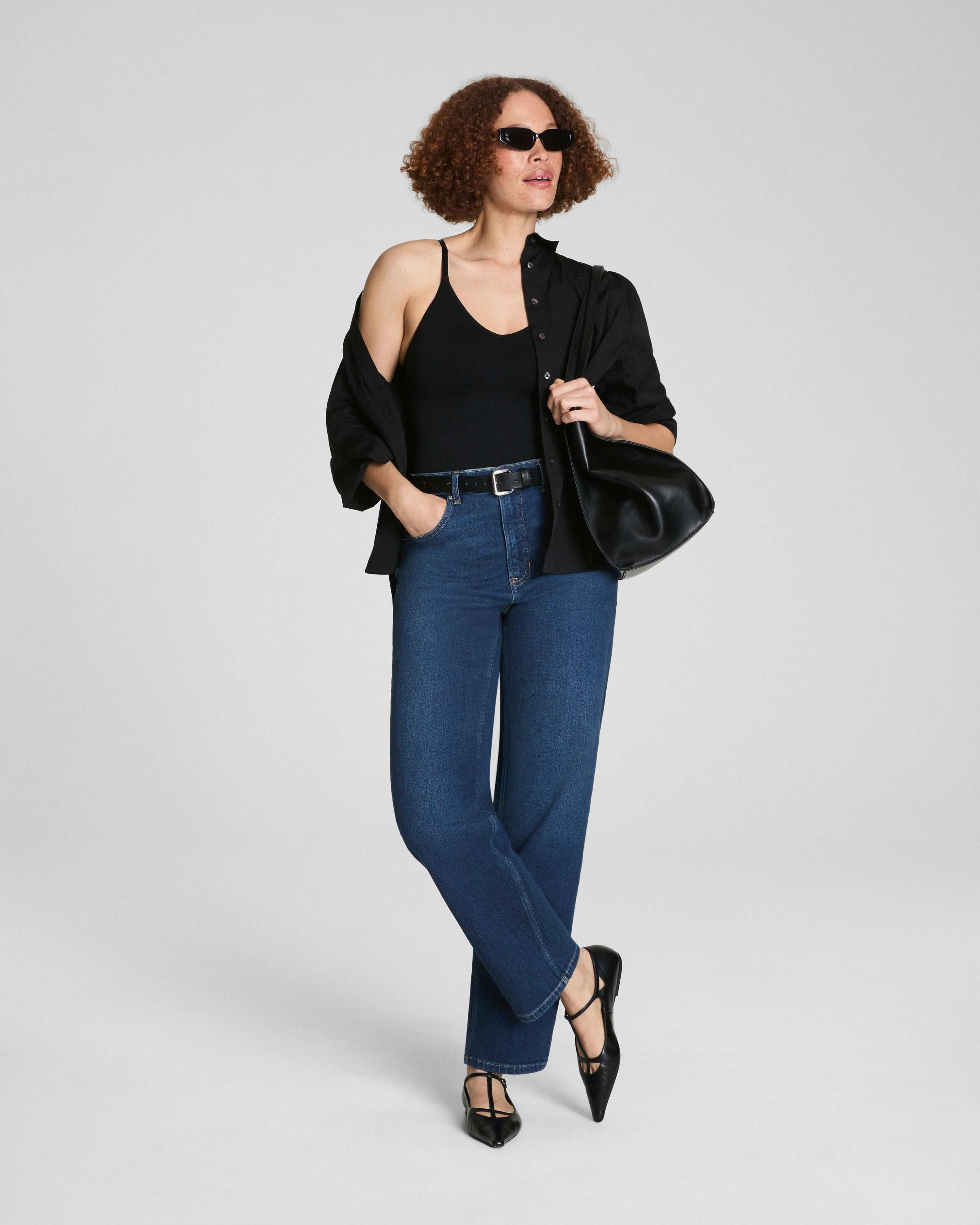 Shaping 90s Straight Leg Jeans | 4-Way Stretch Denim | SPANX | Spanx