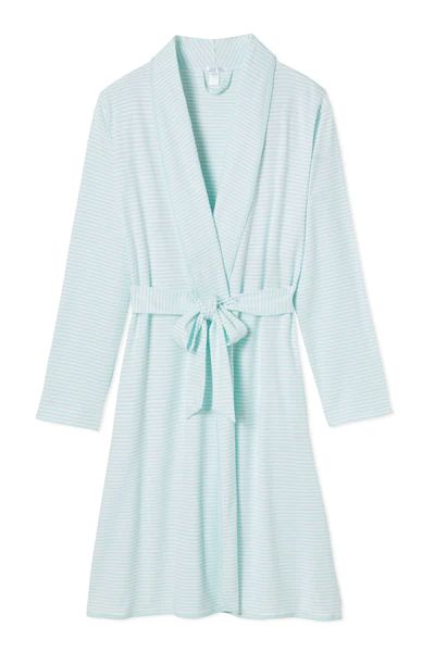 Pima Robe in Pool | LAKE Pajamas