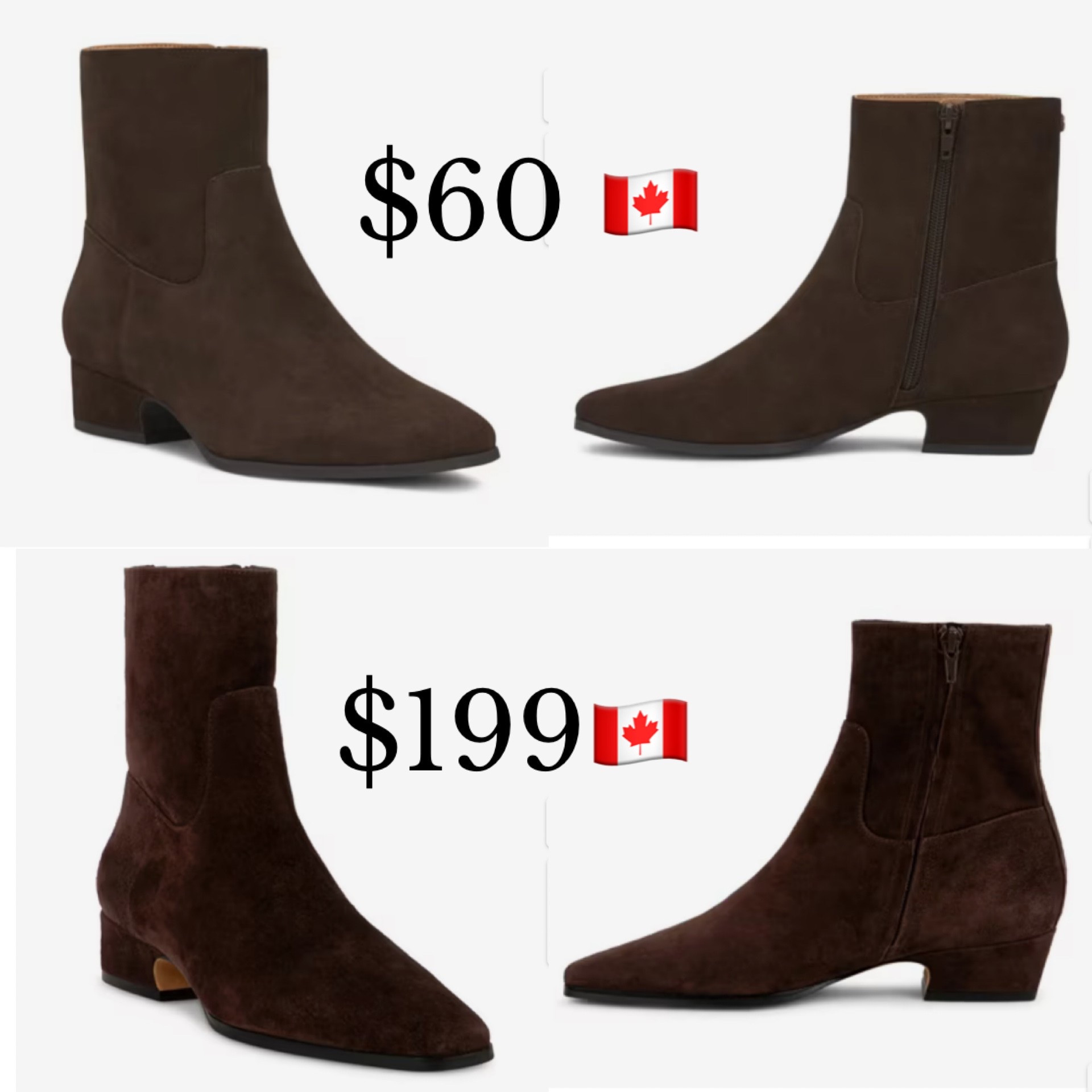 Both are real suede! I only have the more expensive pair but a follower recommended the less expensive pair and said she walked 20k steps & went to a concert and found them very comfortable.

#LTKstyletip #LTKshoes #LTKfall