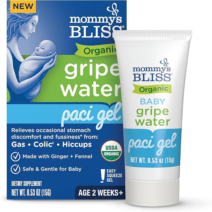 Mommy's Bliss Organic Gripe Water Pacifier Gel for Newborns, Relieves Occasional Stomach Discomfo... | Amazon (US)