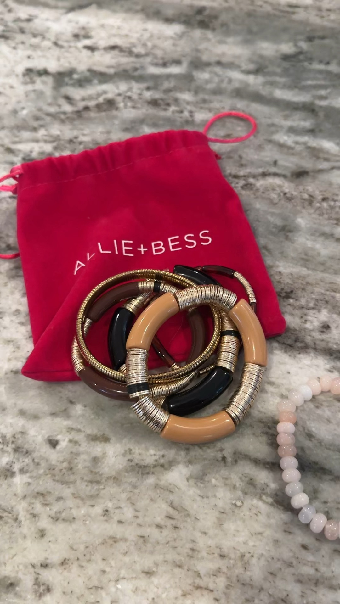 Neutral bracelet stack. 20% off with code NANETTE20. I do like the larger size. 

For you, or for a gift. You could also separate in to multiple gifts! 

Gifts for her 

#LTKWatchNow #LTKGiftGuide #LTKOver40