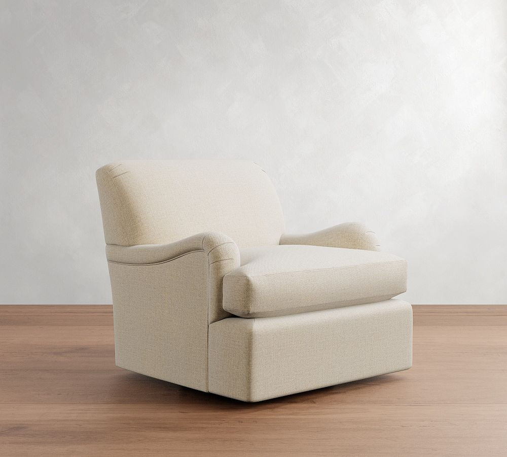 Carlisle Tightback Swivel Chair | Pottery Barn (US)