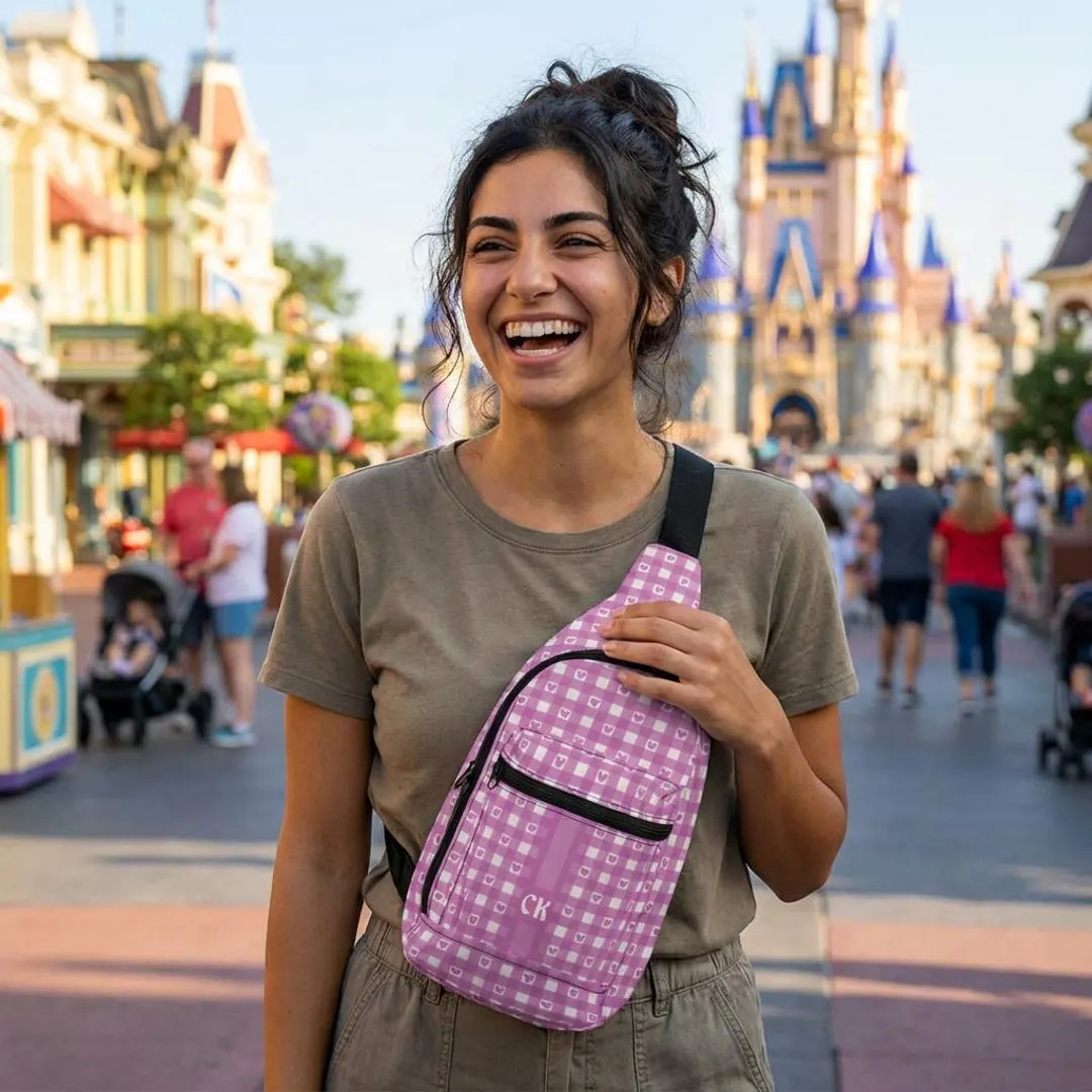 Personalized Park Day Sling Bag | Gingham Mickey Crossbody Purse | Disney Fanny Pack - Etsy | Etsy (Global)