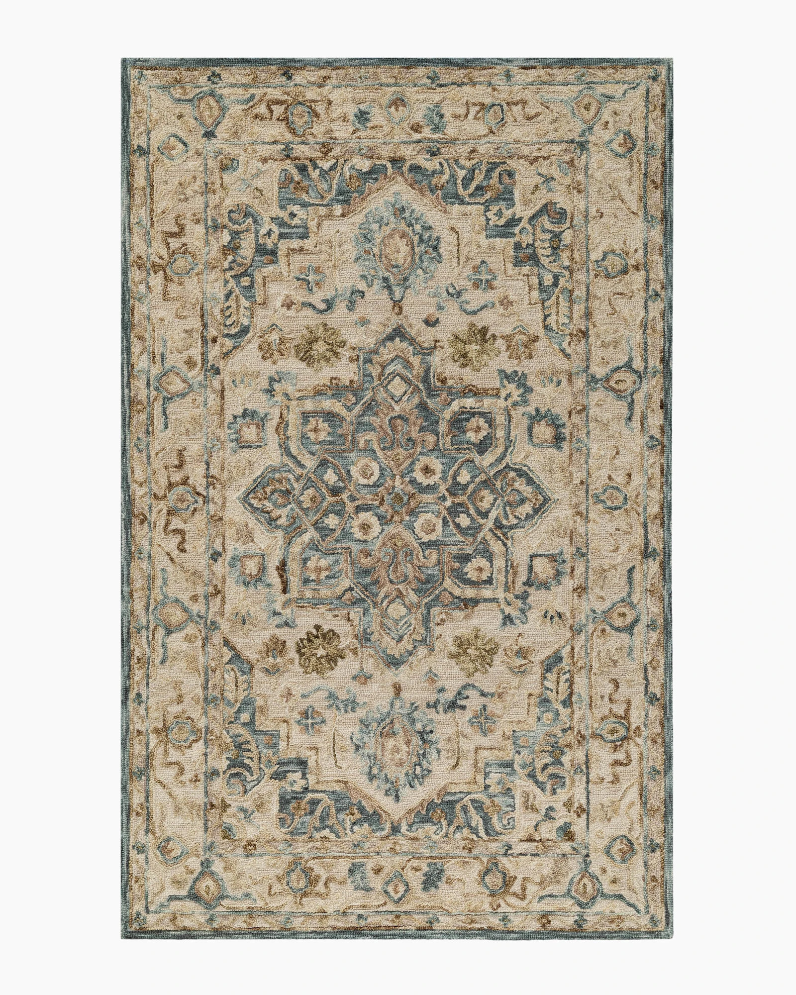 Quince Brenner Wool Rug in Blue, Size 7'9"" x 9'9 | Quince