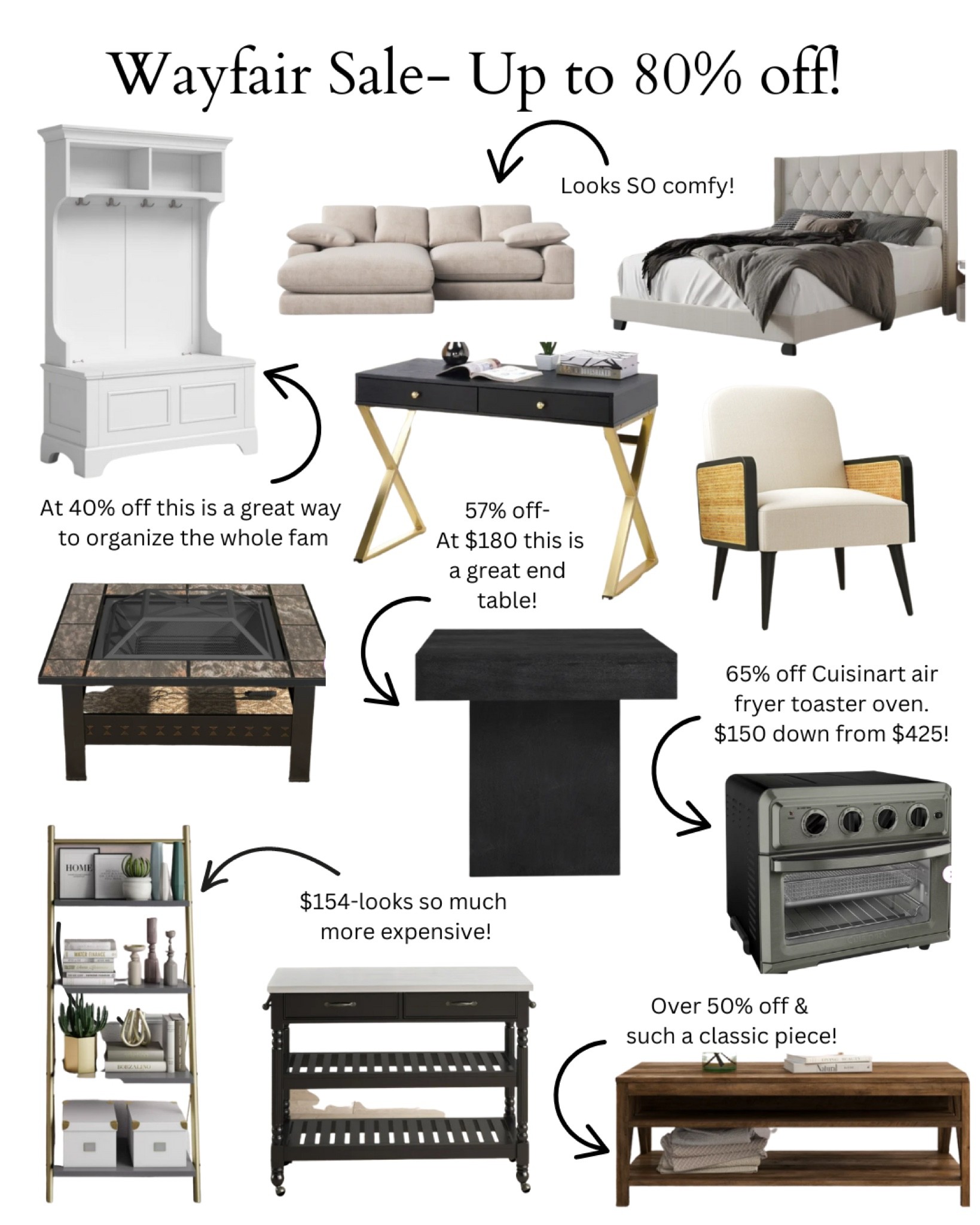 The Wayfair sale is SO good right now! Up to 80% off, with a lot of great pieces around 50% off. I rounded up a few of my favorites! 

#wayfair 

#LTKhome #LTKsalealert #LTKunder100