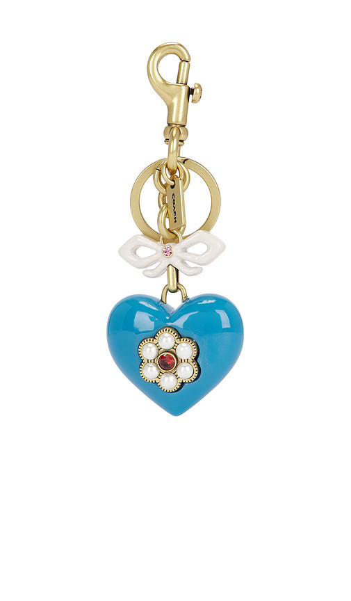 Coach Heart Bag Charm in Blue Multi. Size all. | Revolve Clothing (Global)
