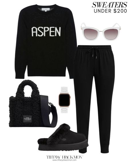 Sweaters Under $200 

Black outfit  black sweater  style guide  outfit  black purse  black joggers  white sunnies

#LTKGiftGuide #LTKSeasonal #LTKstyletip