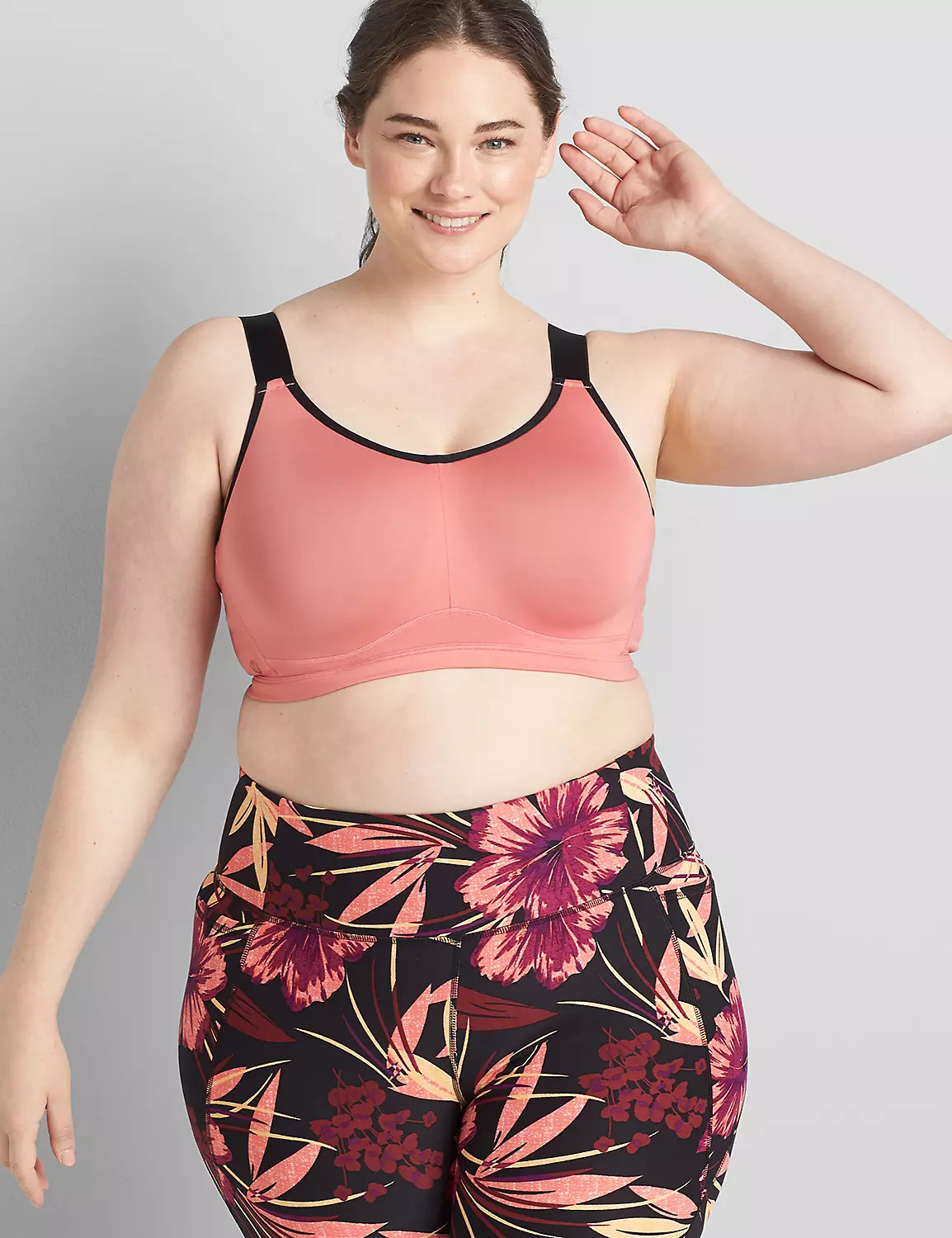 LIVI High-Impact Underwire Wicking Sport Bra with Adjustable Straps | LaneBryant | Lane Bryant (US)