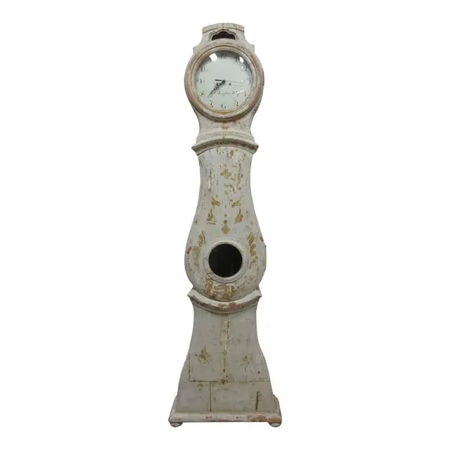 Original Painted Swedish Mora Clock | Chairish
