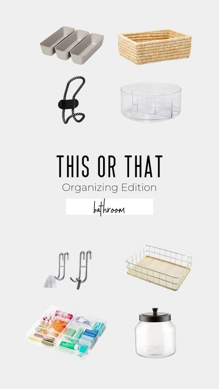 Some great products to help you get your bathroom organized! ✨

#LTKhome