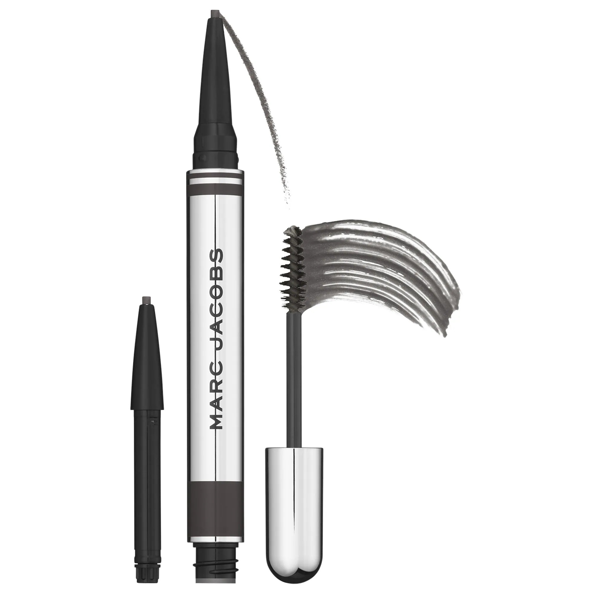 Marc Jacobs Beauty Brow Wow Duo Brow Powder Pencil and Tinted Gel + 1 Pencil Refill Black | Sephora (US)
