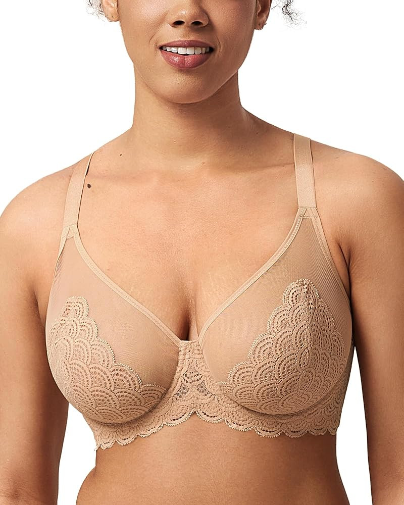HSIA Minimizer Bras Full Coverage Large Bust Plus Size, Mermaid Scales | Amazon (US)