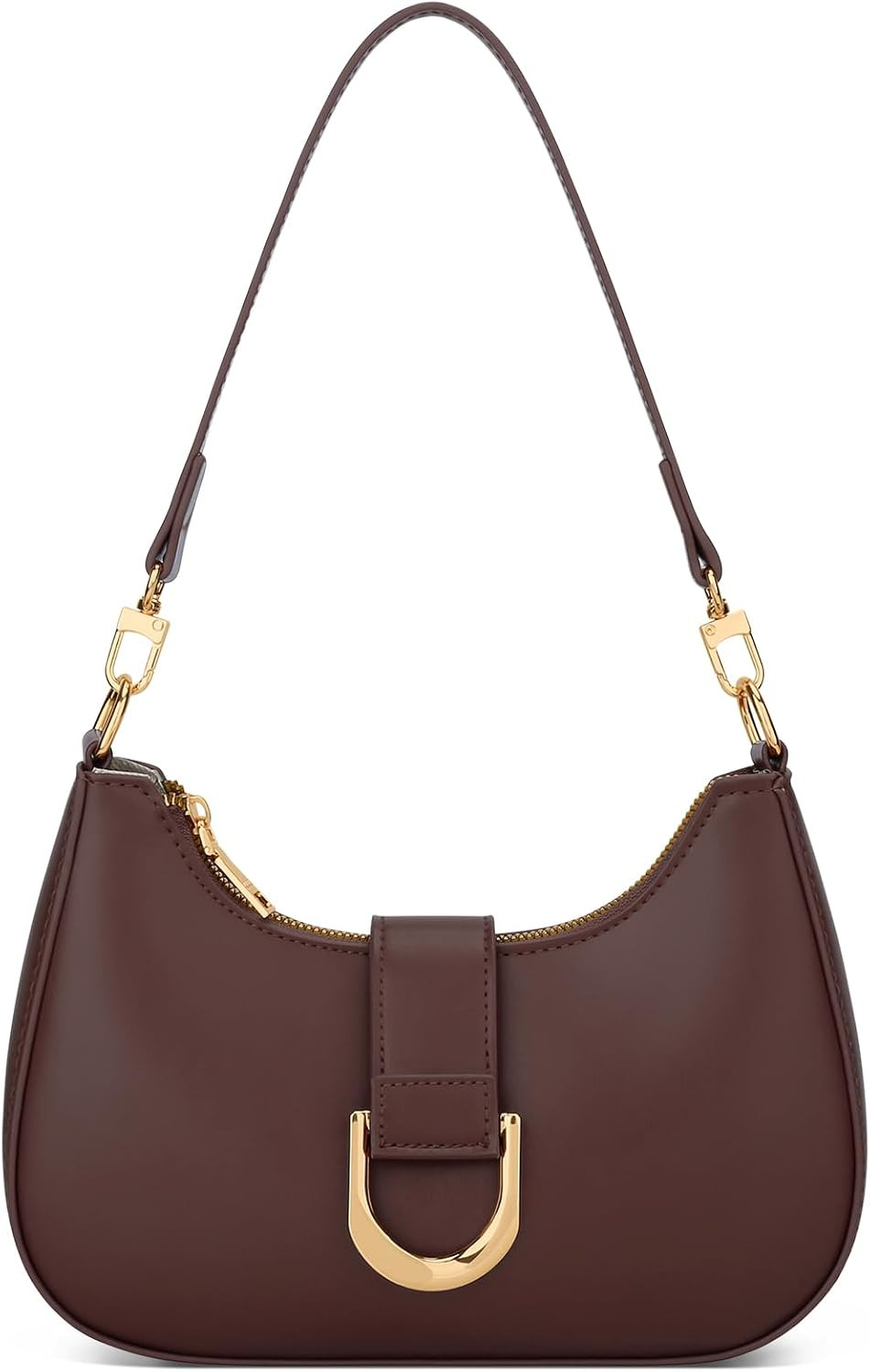 KKXIU Small Shoulder Bag for Women - Women's Handbags Small Purses for Women Trendy Vegan Leather Purse with Removable Strap | Amazon (US)