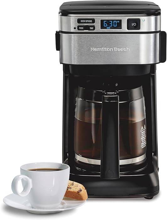 Hamilton Beach 12 Cup Programmable Coffee Maker, FrontFill Drip Coffee Maker | Amazon (US)