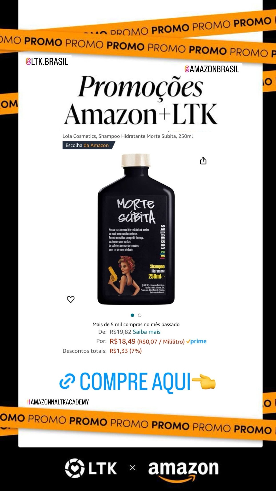 Lola Cosmetics, Shampoo Hidratante Morte Subita, 250ml

#LTKbrasil