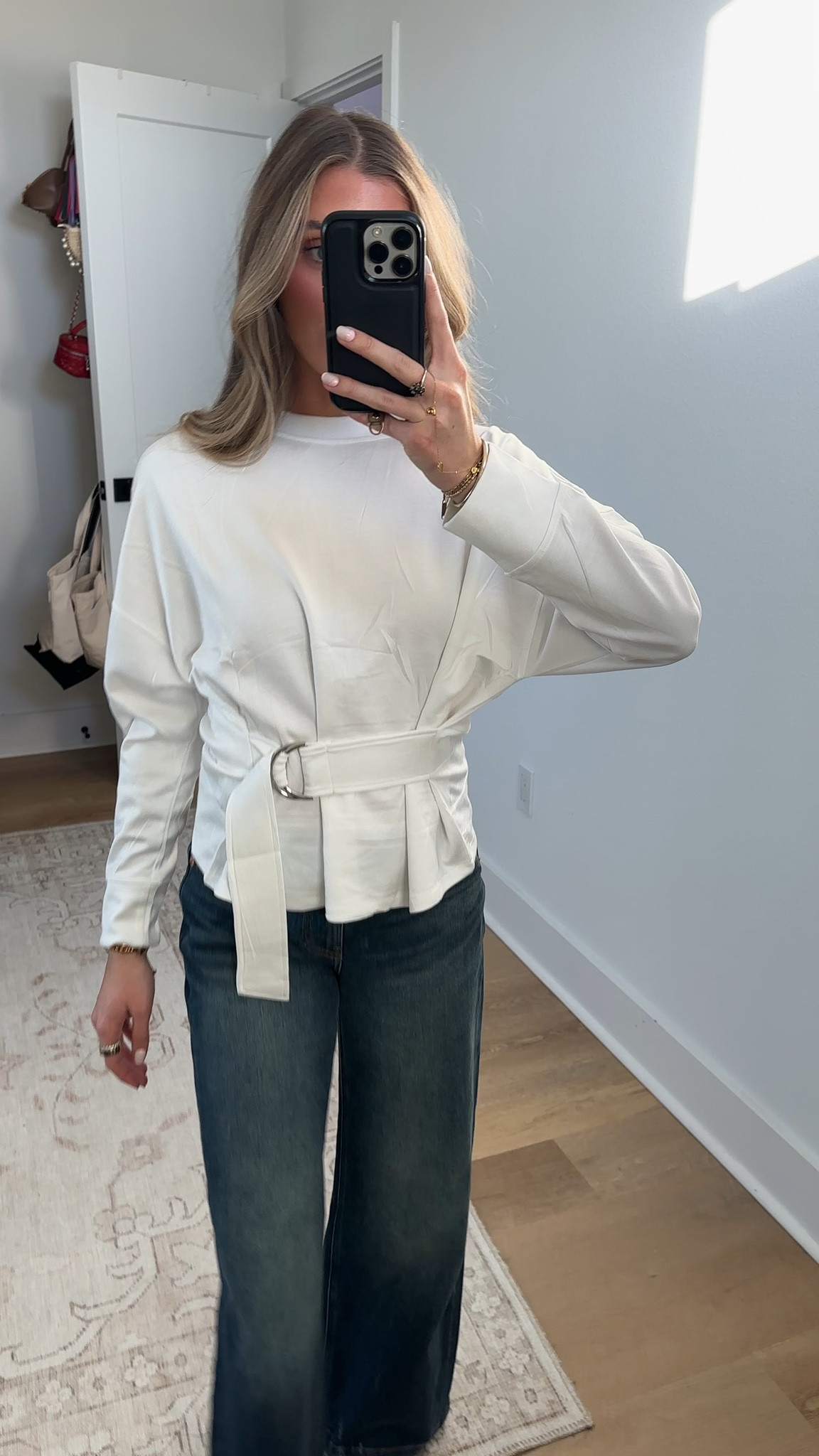 Amazon size small Womens Buckle Belted Sweatshirts Stylish Lace Up Tops Casual Long Sleeve Crewneck Cropped Tunic Pullover

#LTKSeasonal #LTKootd #LTKSaleAlert