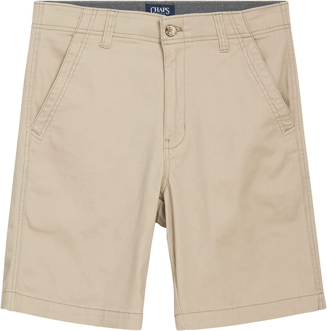 Chaps Men's Shorts - Classic Fit Khaki Shorts - Flat Front Above The Knee Shorts for Men (Size: 3... | Amazon (US)