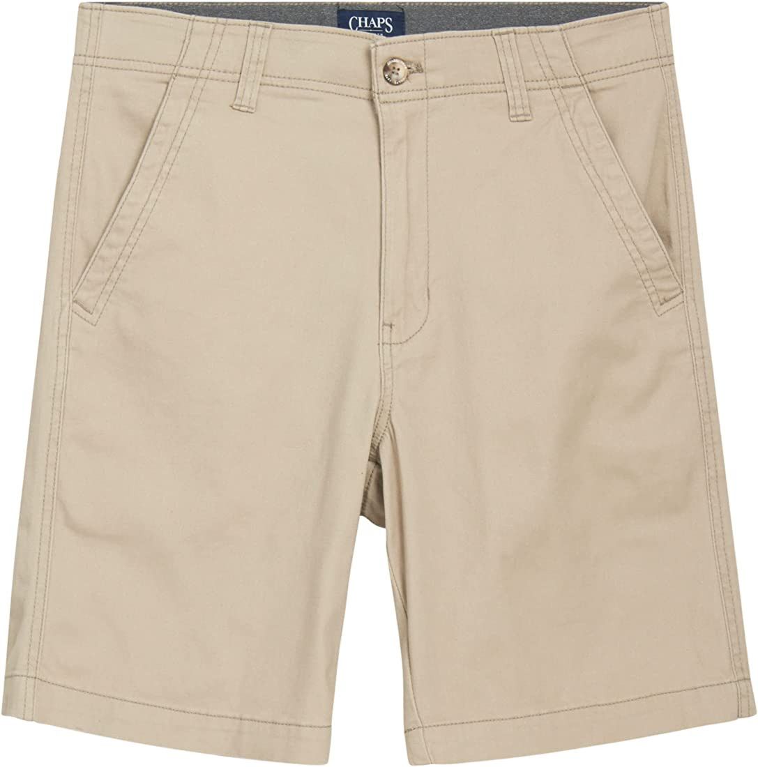 Chaps Men's Shorts - Classic Fit Khaki Shorts - Flat Front Above The Knee Shorts for Men (Size: 3... | Amazon (US)