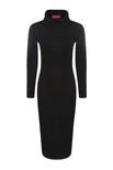 Katie Roll Neck Long Sleeve Midi Dress | Boohoo.com (US & CA)