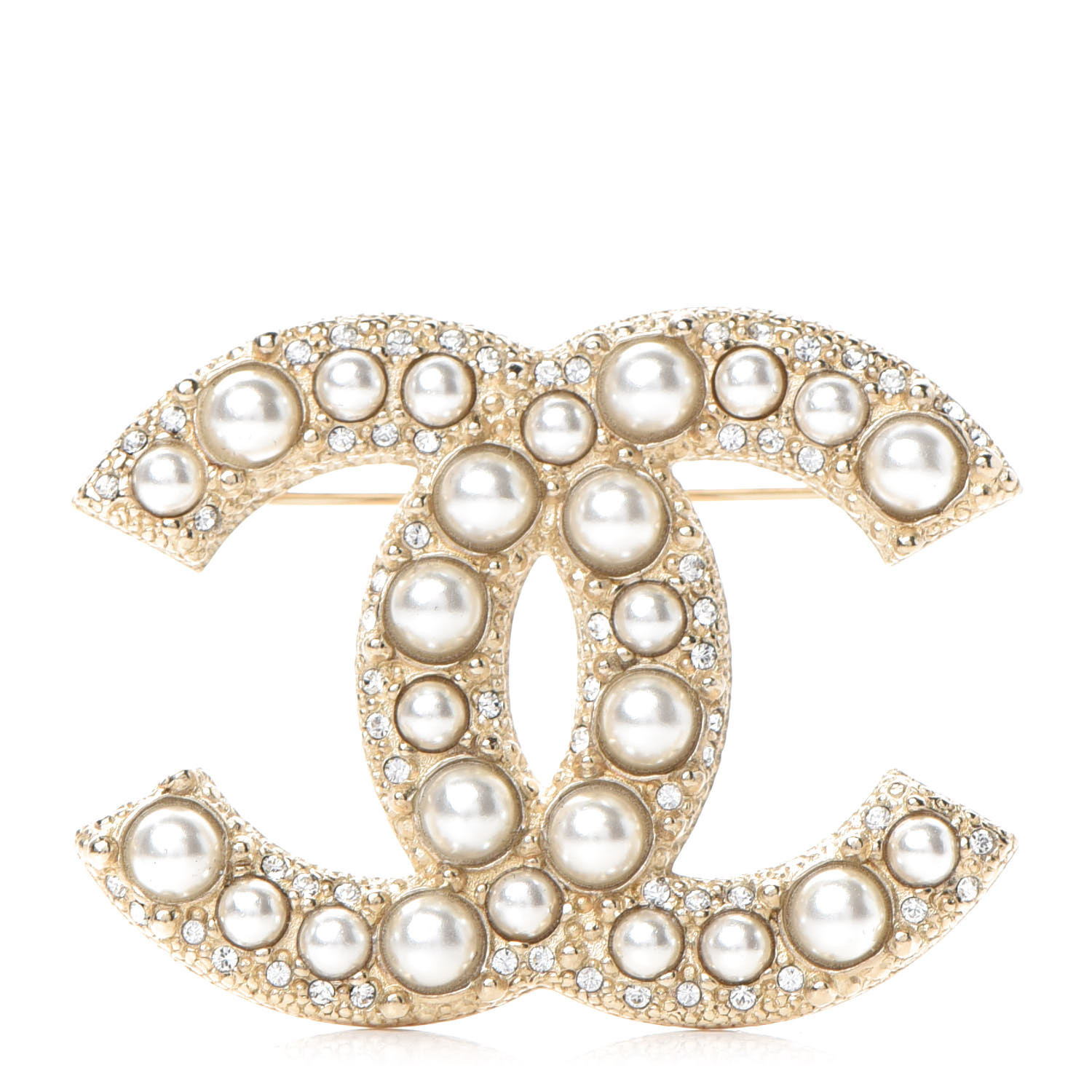 CHANEL

Crystal Pearl CC Brooch Gold | Fashionphile