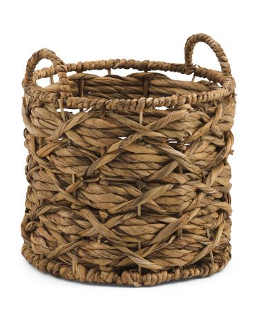 Xs Water Hyacinth Round Basket | TJ Maxx