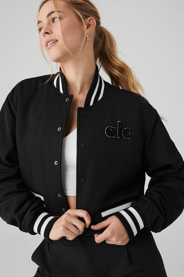 Cropped G.O.A.T Jacket - Black | Alo Yoga (US)