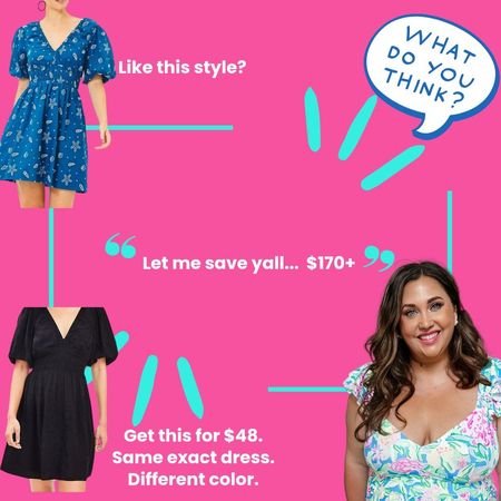 Like this style?Get this! and save your moneyThis one was sent to me by an audience member that told me "I bought this exact same dress back at Christmas and now it's on sale!" I am reviewing the rest of the sale items right now and will post even MORE finds for you all this morning as well on LTK! #livinglargeinlilly #lillypulitzer #sale #savings #budget 

#LTKsalealert #LTKfindsunder50 #LTKplussize