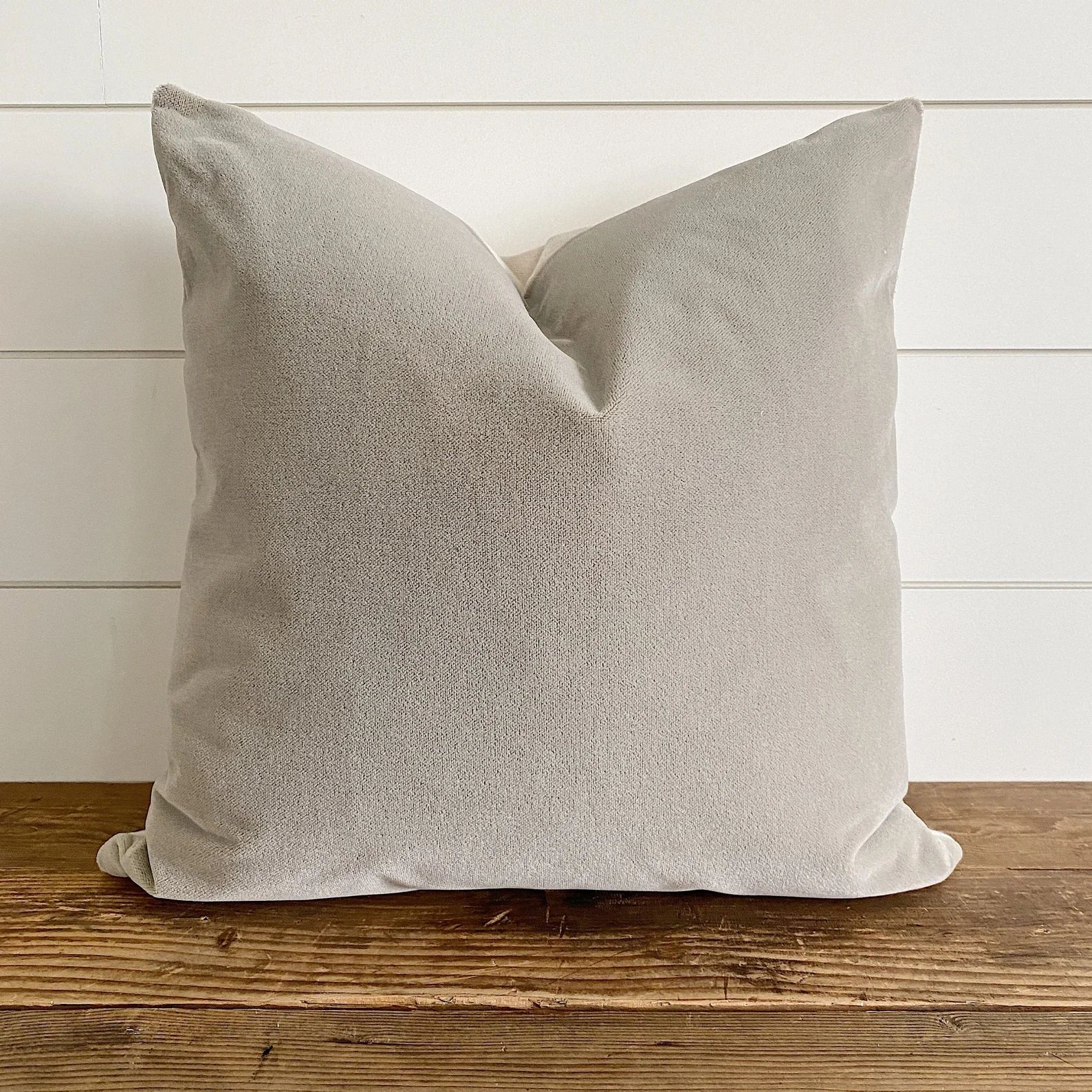 DREW  Neutral Velvet Pillow Cover  Mushroom Tan Pillow  | Etsy | Etsy (US)