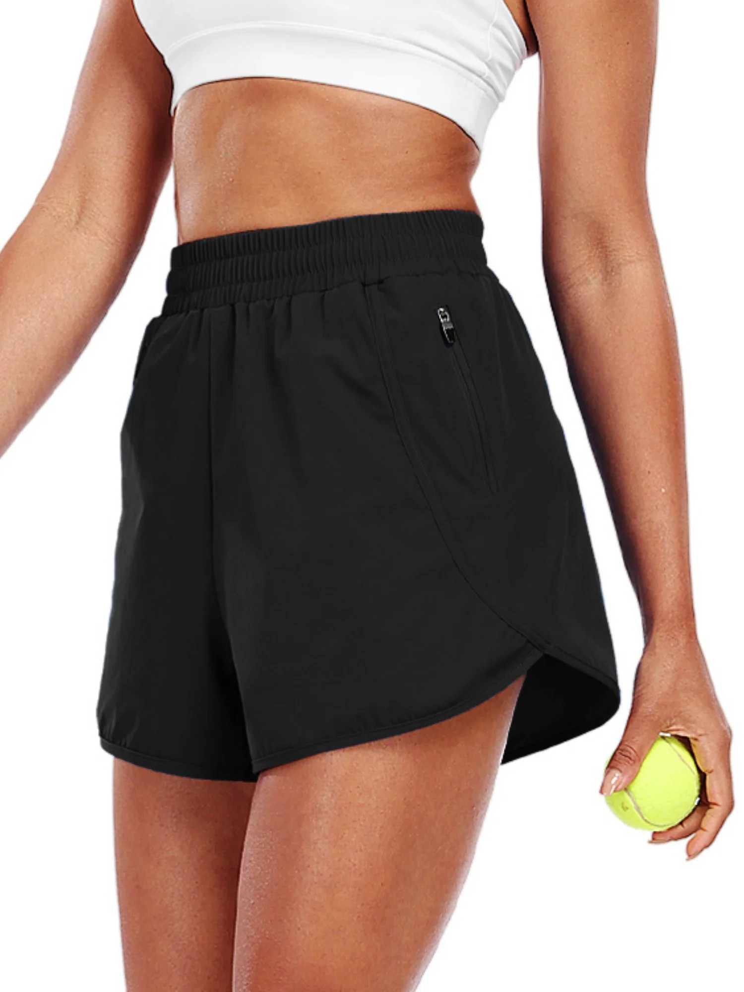 NELEUS Womens Workout Shorts for Athletic Yoga Running Casual Short with Side Pocket,Black,US Siz... | Walmart (US)