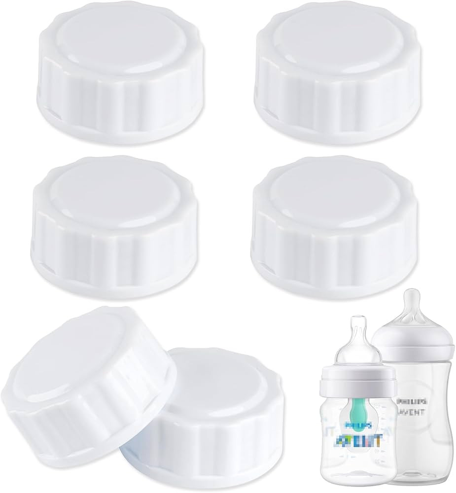 (6-PCs) Travel Bottle Caps Compatible with Avent Bottles, Bottle Lids Replacement | Amazon (US)