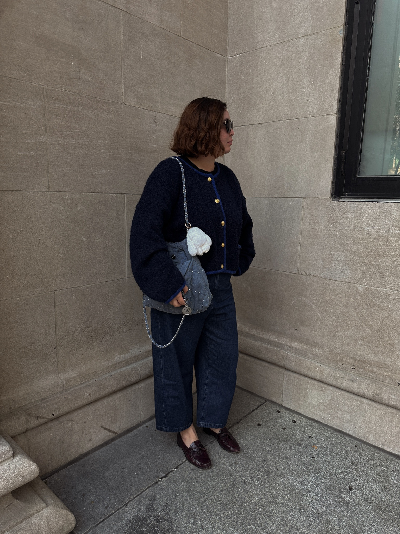 Fall date night outfit, blue cardigan, barrel leg jeans, loafers #falloutfit #fallfashion

#LTKSeasonal #LTKStyleTip #LTKMidsize
