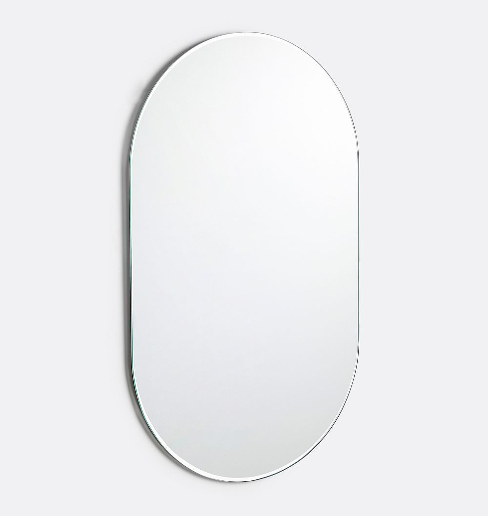Frameless Pill Mirror, 22"" x 36 | Rejuvenation